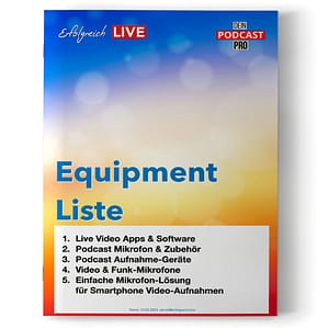 Equipment List DE