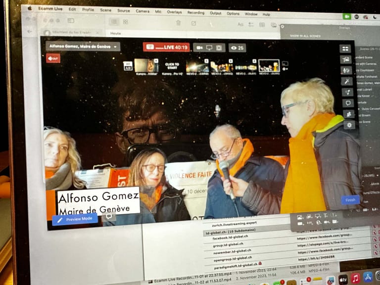 Lanterne contro l'oblio | Outside Live Stream 26 novembre 2023 | Bains des Pâquis a Ginevra